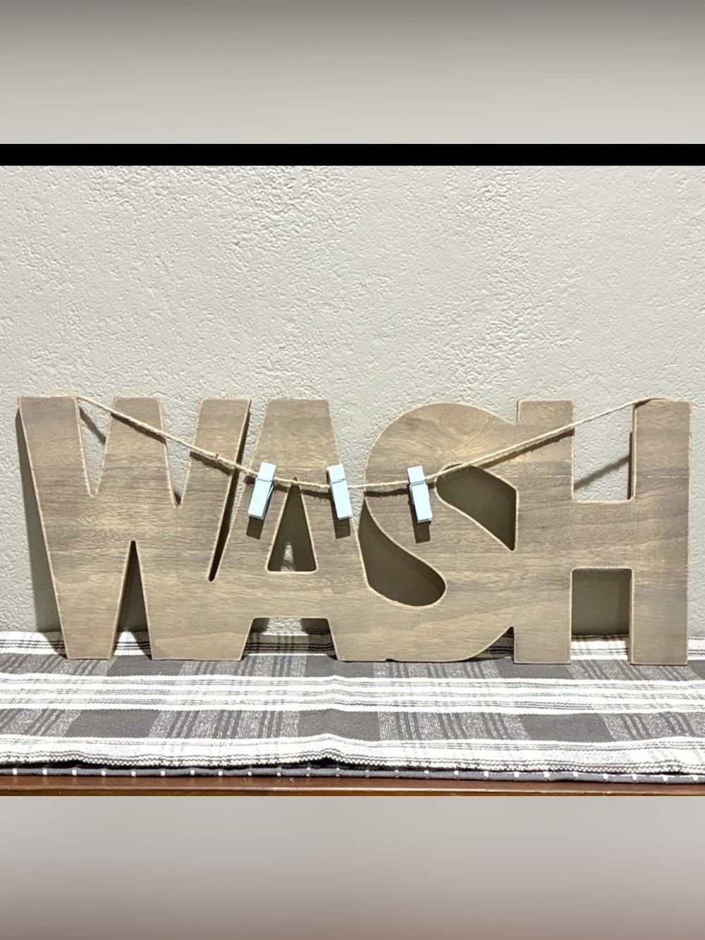 Laundry Room ‘Wash’ Wall Hanging